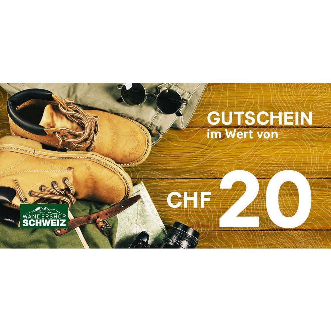 Gutschein im Wert von Wandershop Schweiz