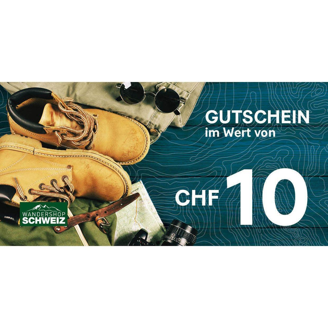 Gutschein im Wert von Wandershop Schweiz