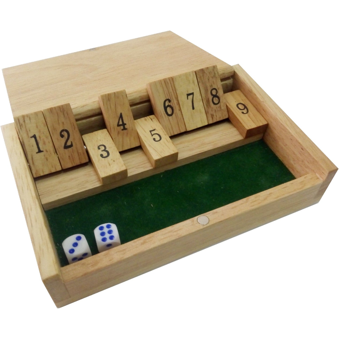 Holzspiel Shut the box Spiel und Spass AS Games
