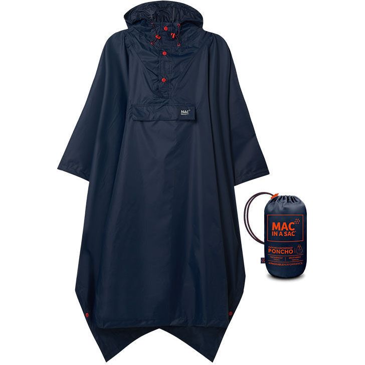 Regen-Poncho unisex Mac in Sac navy