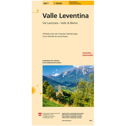 Wanderkarten Swiss Topo 1:50000 Wanderkarten Swisstopo 266T Valle Leventina 