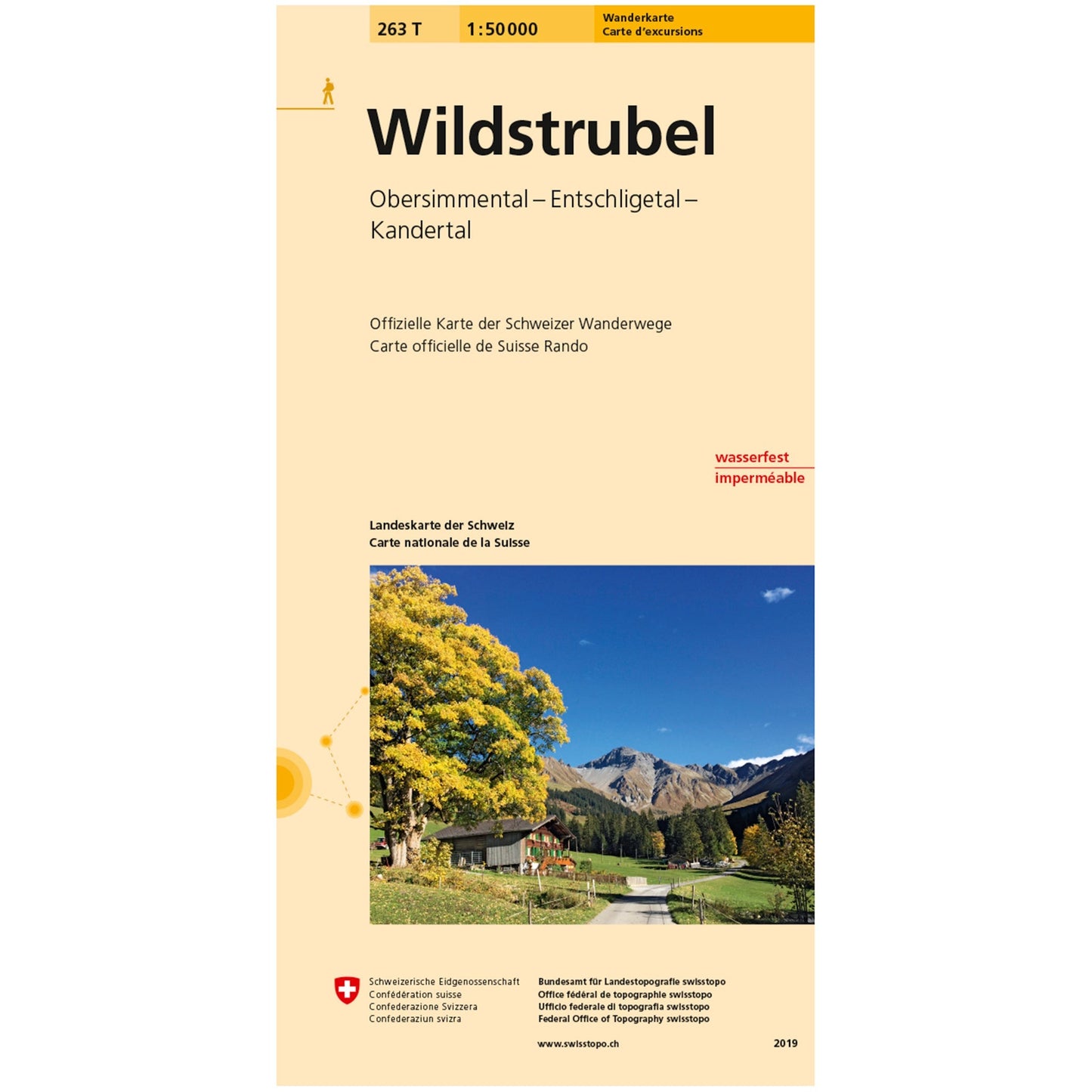 Wanderkarten Swiss Topo 1:50000 Wanderkarten Swisstopo 263T Wildstrubel 