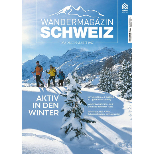 1/2025 Aktiv in den Winter Bücher Wandershop Schweiz 