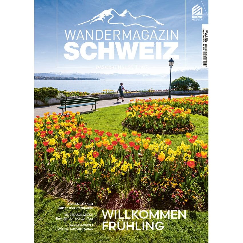 2/2025 Willkommen Frühling Bücher Wandershop Schweiz 