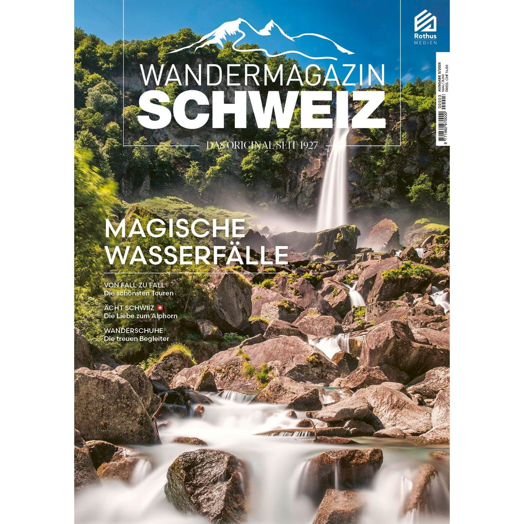 3/2025 Magische Wasserfälle Bücher Wandershop Schweiz 