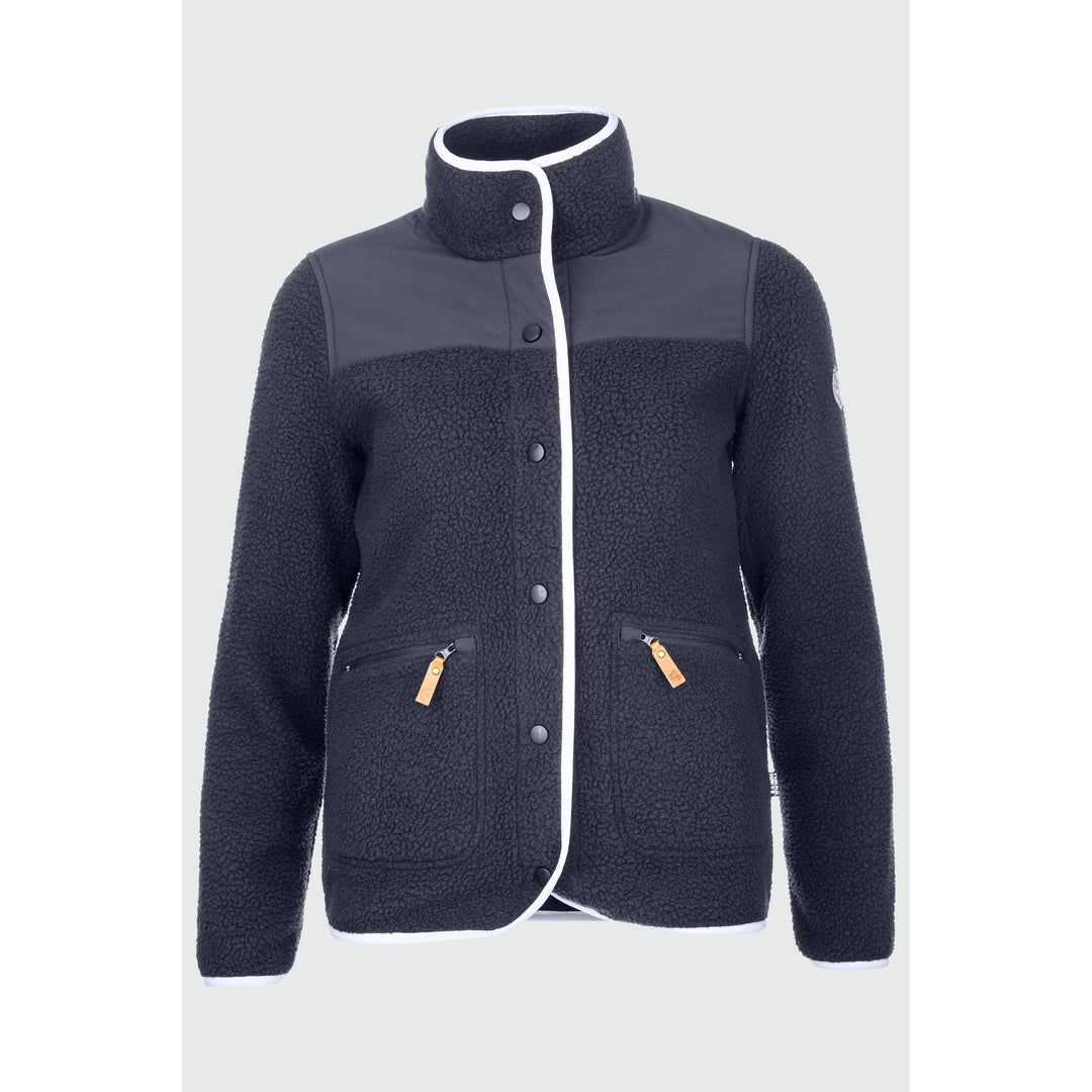 Anisa Damen Sherpa Jacke Fleecejacke rukka dark navy 34 