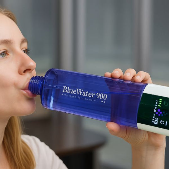 Blue Water – Wasserstoff-Wasserflasche | Energiereiches, antioxidatives Trinkwasser Essen & Trinken Oscar Bernet AG 