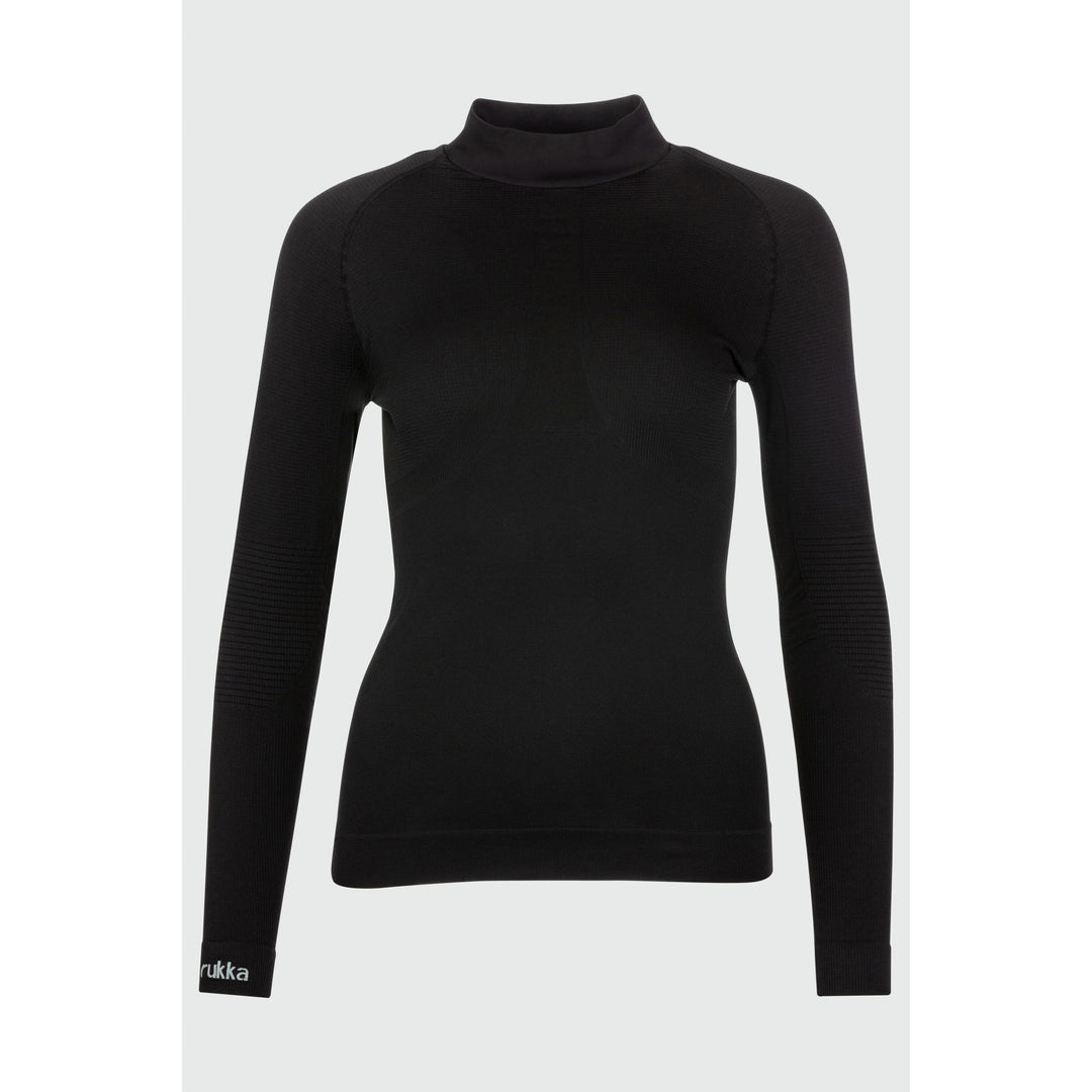 Caro Seamless Langarm Shirt Damen Thermo Unterwäsche rukka black S/M 