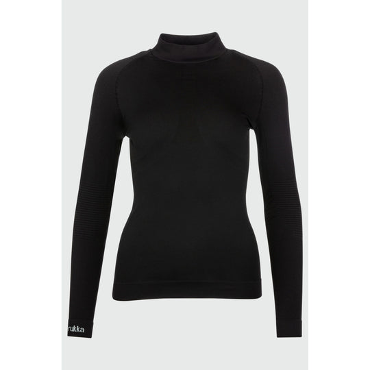 Caro Seamless Langarm Shirt Damen Thermo Unterwäsche rukka black S/M 