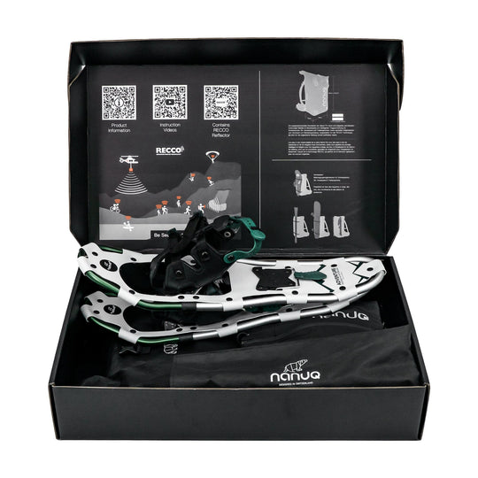 Das NANUQ ADVENTURE KIT Schneeschuhe Nanuq 