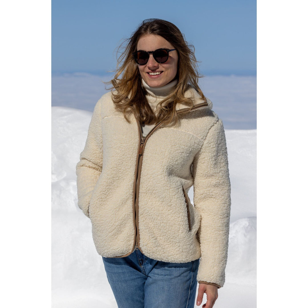 Farah Damen Sherpa Jacke Fleecejacke Rukka 
