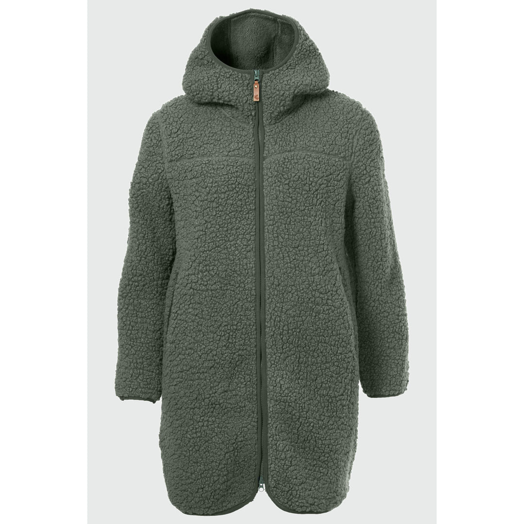 Fiona Damen Sherpa Mantel Fleecemantel Rukka thyme XS 