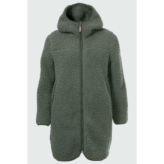 Fiona Damen Sherpa Mantel Fleecemantel Rukka thyme XS 
