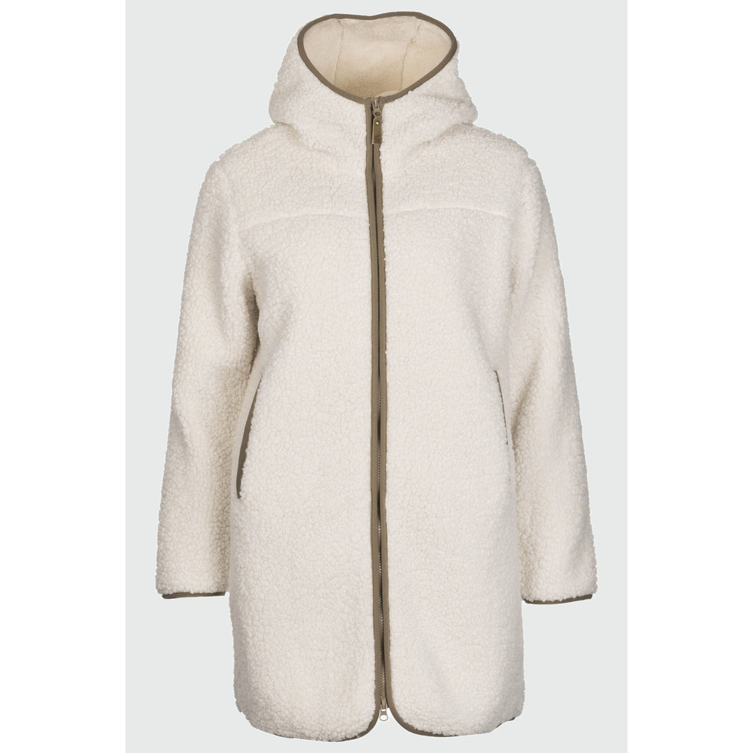 Fiona Damen Sherpa Mantel Fleecemantel Rukka arctic wolf XS 