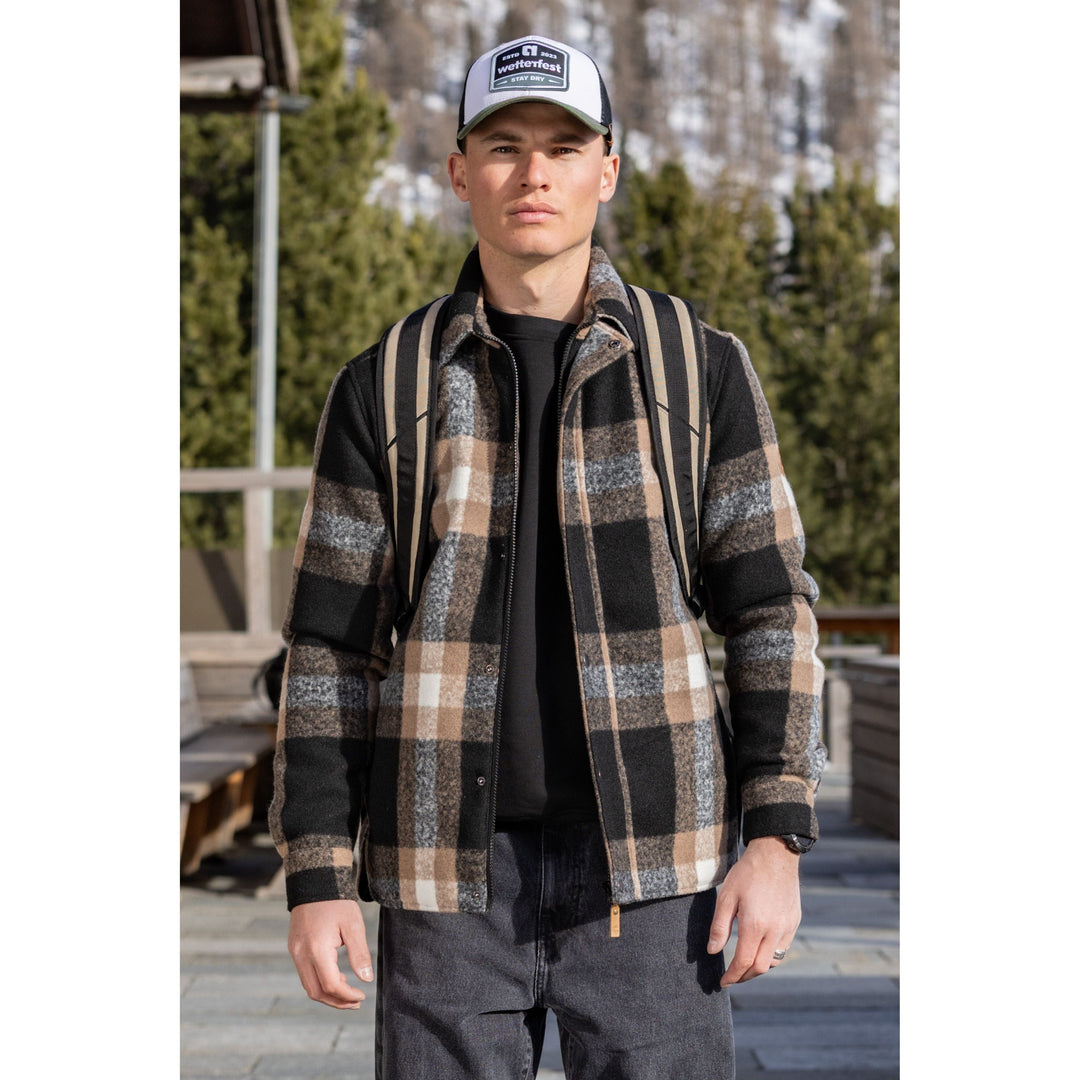 Jessie Karo Jacke mit Wattierung Hemd-Jacke rukka 