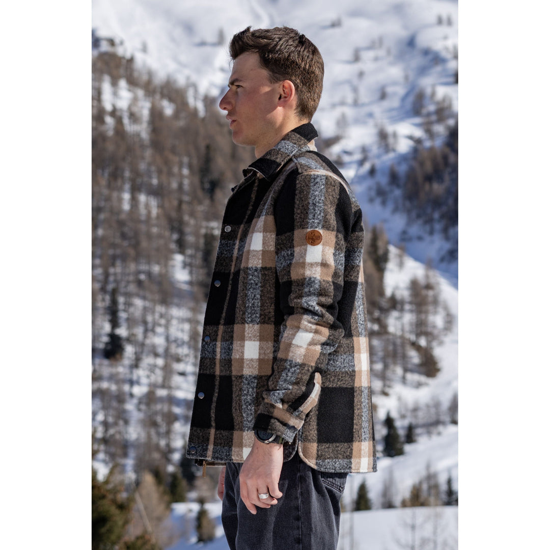 Jessie Karo Jacke mit Wattierung Hemd-Jacke rukka 