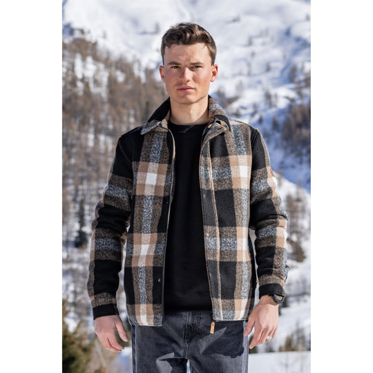 Jessie Karo Jacke mit Wattierung Hemd-Jacke rukka 