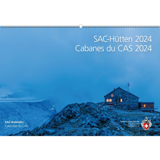 Kalender SAC-Hütten 2024 Agenda Wandershop SCHWEIZ 