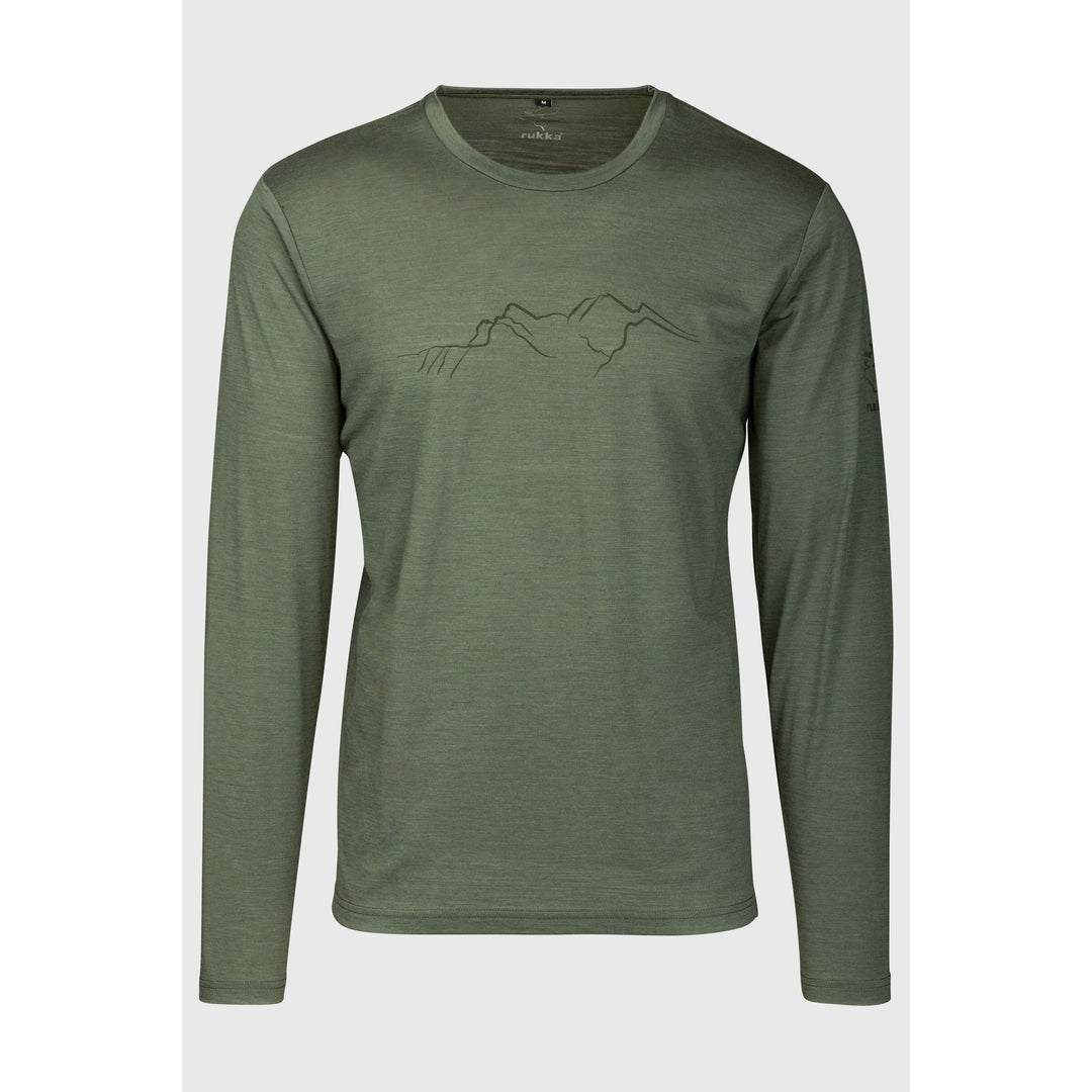 Lester Merino langarm Shirt Longsleeve Shirt rukka thyme 3XL 