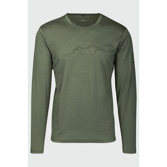 Lester Merino langarm Shirt Longsleeve Shirt rukka thyme 3XL 