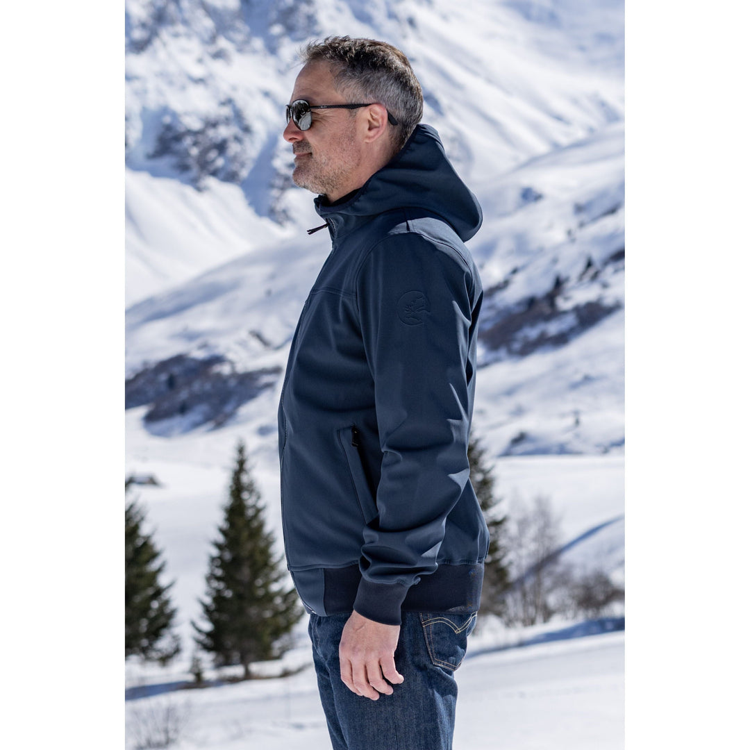 Liam Herren Soft Shell Hoodie Soft Shell Jacke rukka 
