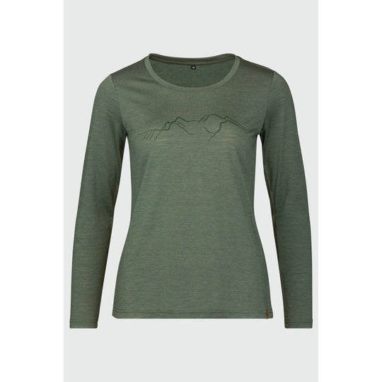 Luisa Merino langarm Shirt Longsleeve Shirt rukka thyme 34 