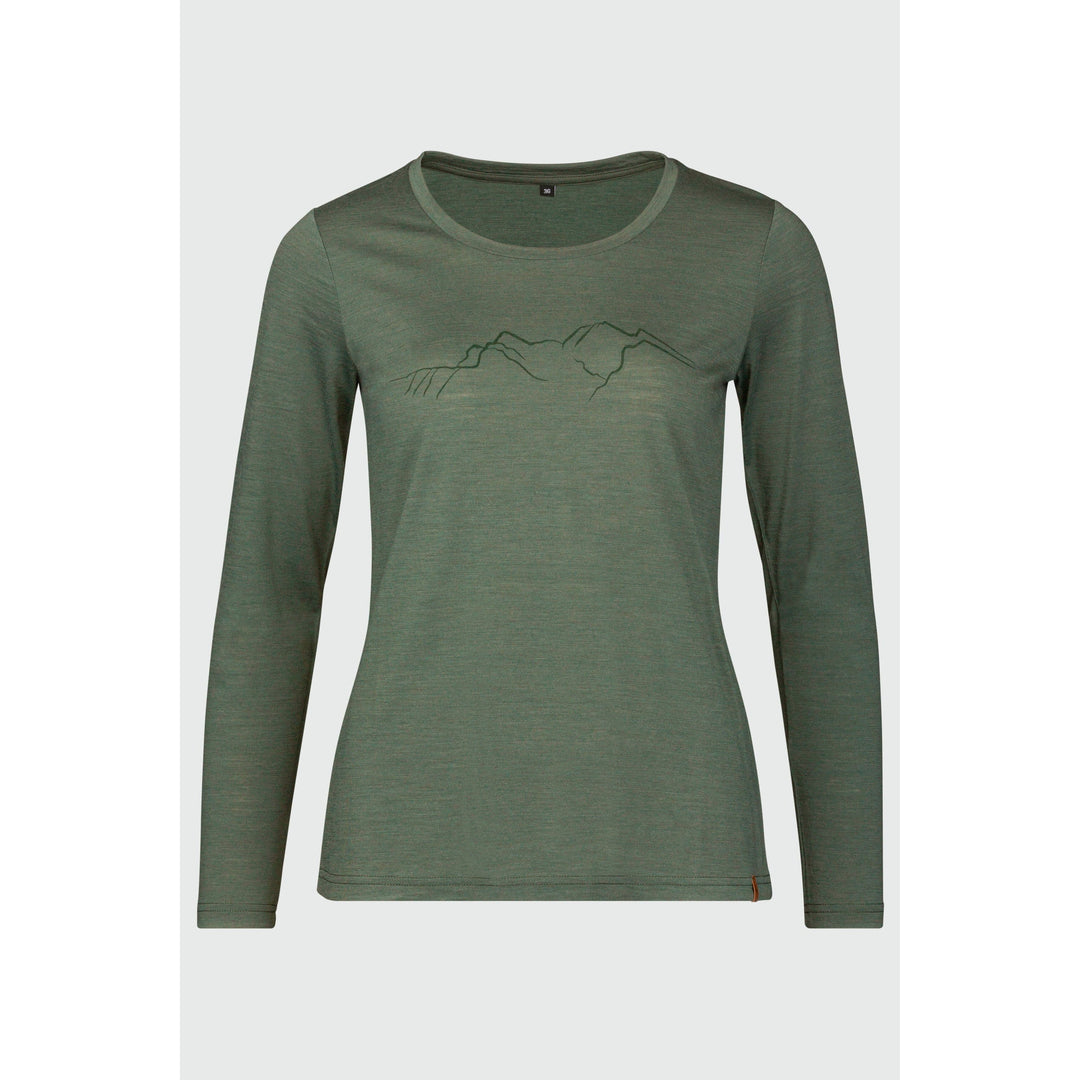 Luisa Merino langarm Shirt Longsleeve Shirt Rukka thyme 34 