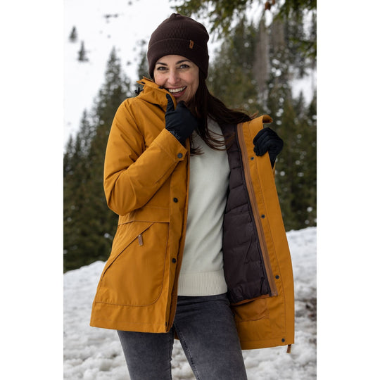 Melanie Damen Wintermantel 3 in1 Jacke, Wintermantel Rukka 