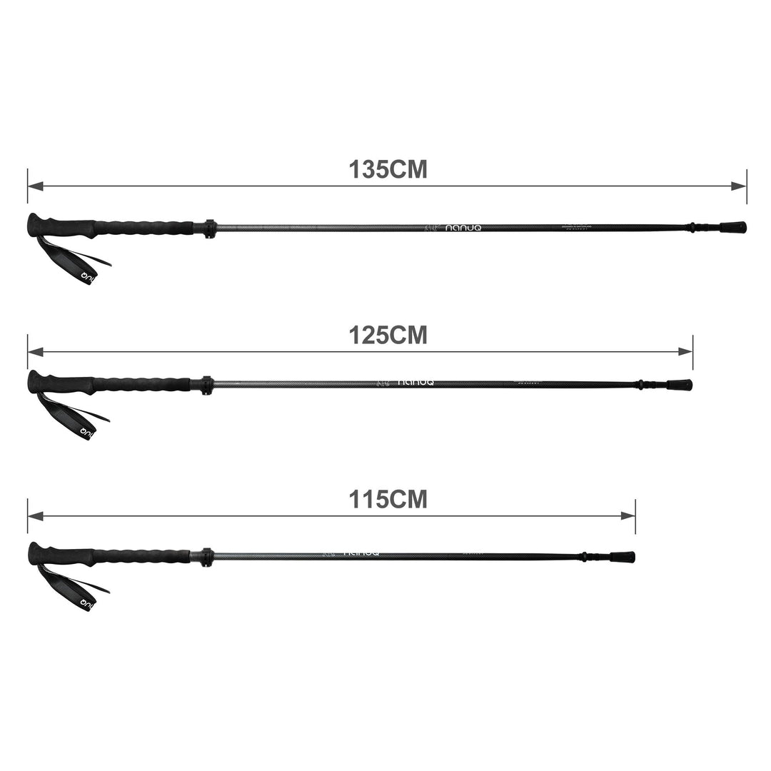 NANUQ PIZ DADO, Trekkingstock aus Carbon Wanderstock Nanuq 
