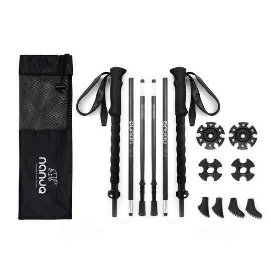 NANUQ PIZ DADO, Trekkingstock aus Carbon Wanderstock Nanuq 
