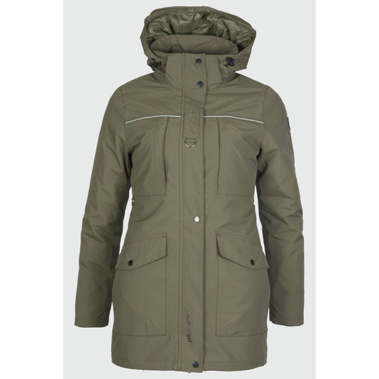 Rexa Parka Damen mit austrennbarer Thermo Jacke rukka ivy green 34 