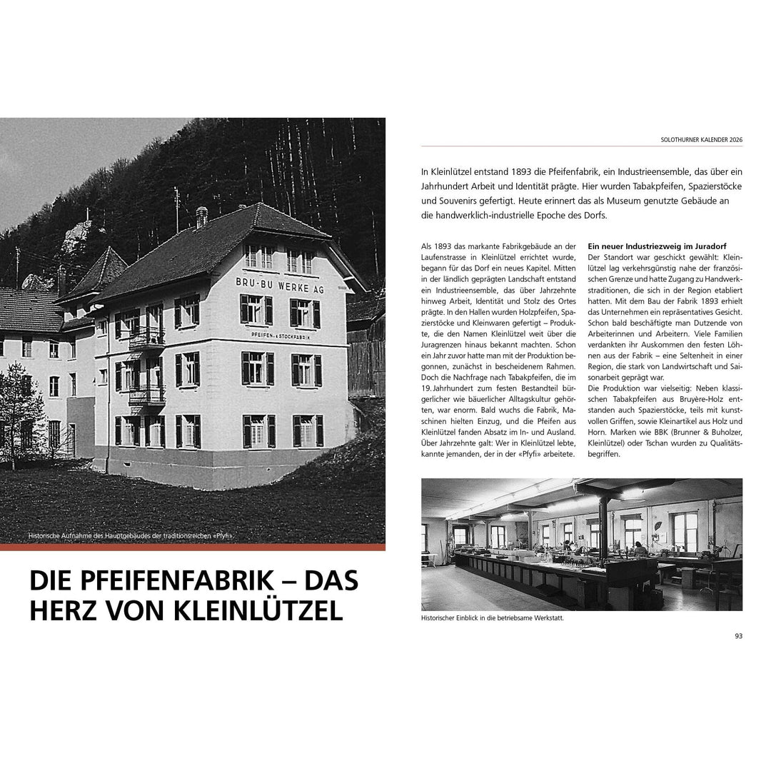 Solothurner Kalender – Agenda 2026 Agenda Rothus Medien AG 