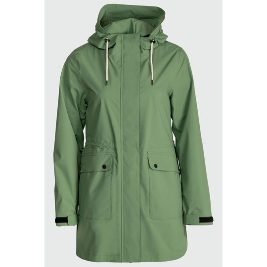 Valina Damen Regenmantel Regenmantel rukka vineyard green 34 