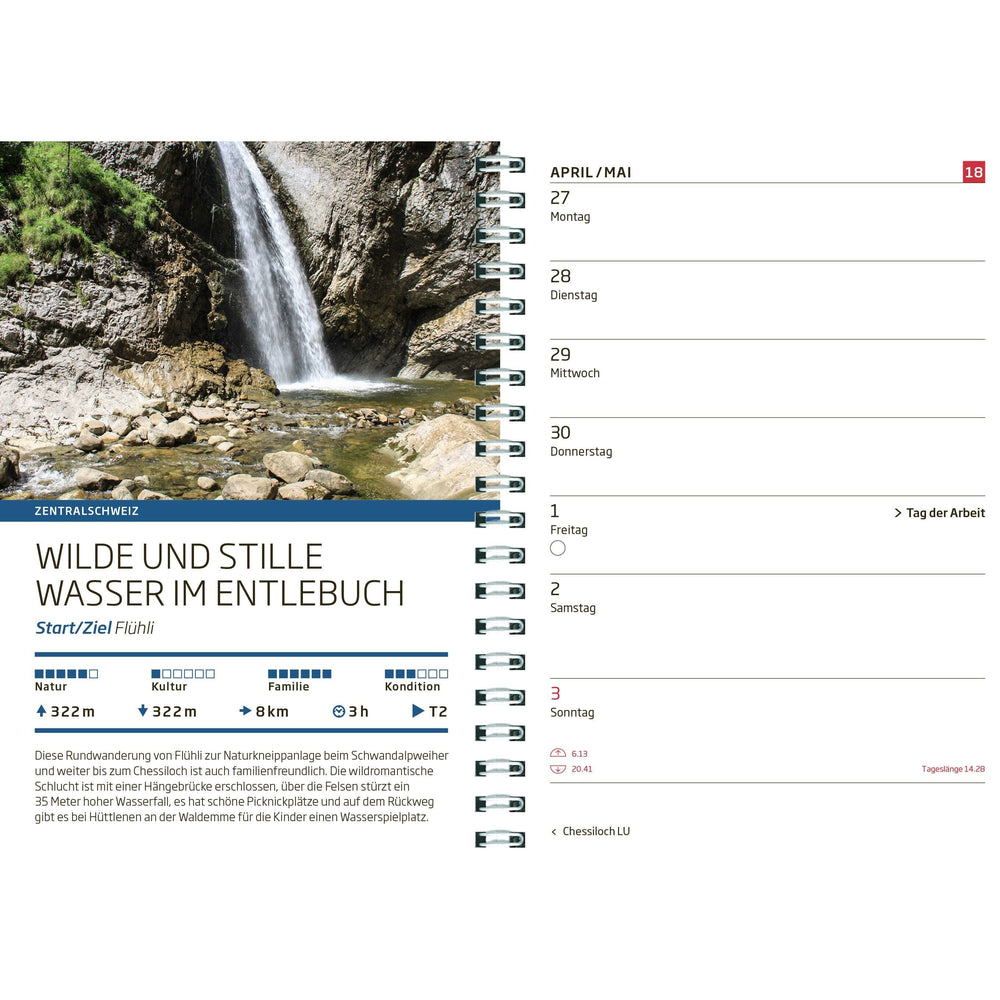 Wander-Agenda 2026 Agenda Wandershop SCHWEIZ 