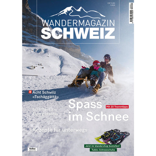 1/2022 Spass im Schnee Wandershop Schweiz 