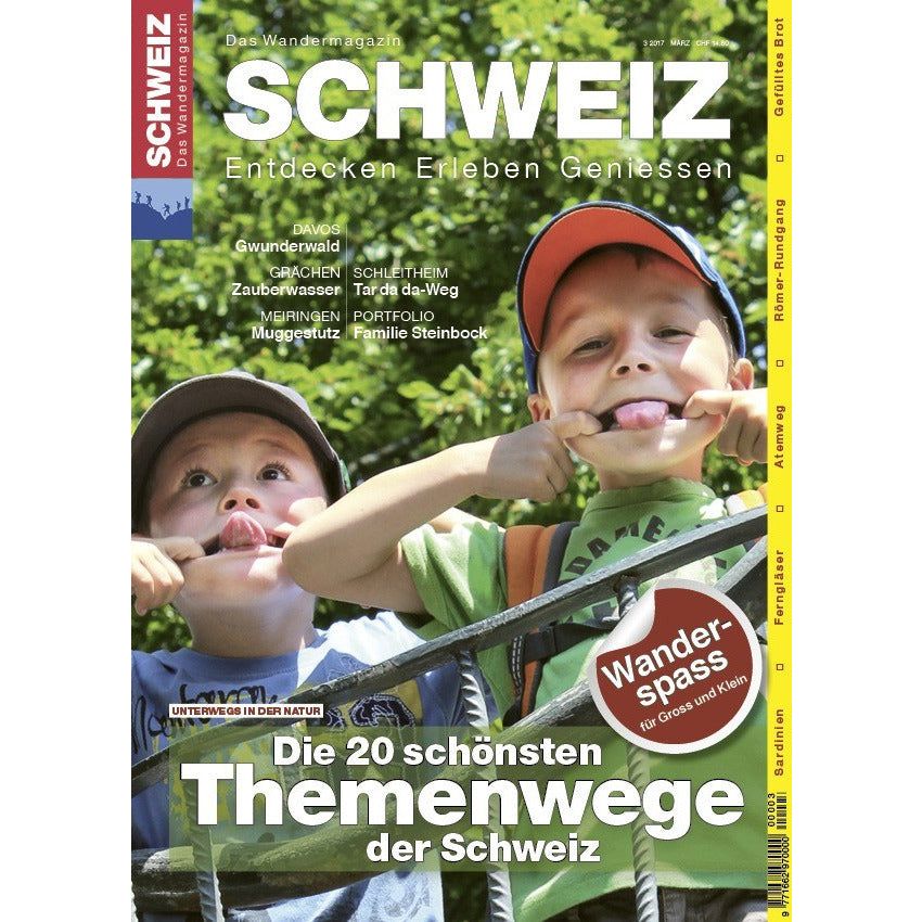3/2017 Die 20 schönsten Themenwege der Schweiz Wandershop Schweiz 