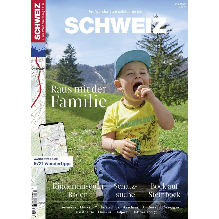 3/2018 Raus mit der Familie Wandershop Schweiz 