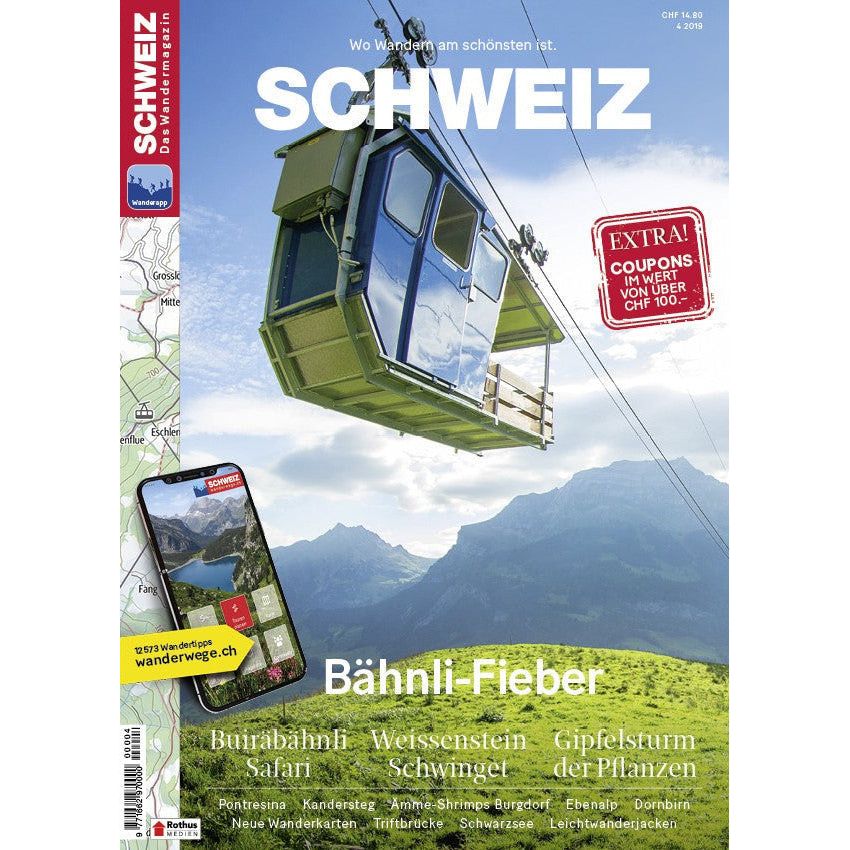 4/2019 Bähnli-Fieber Wandershop Schweiz 
