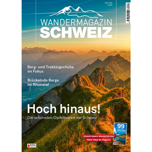 4/2021 Hoch hinaus! Gipfeltouren der Schweiz Wandershop Schweiz 