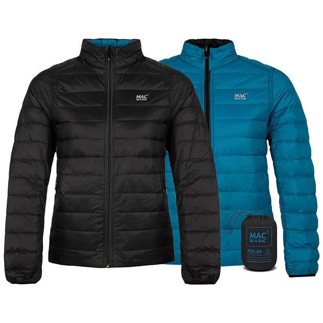 Daunenjacke Polar Damen Jet Black / Teal Mac in Sac 
