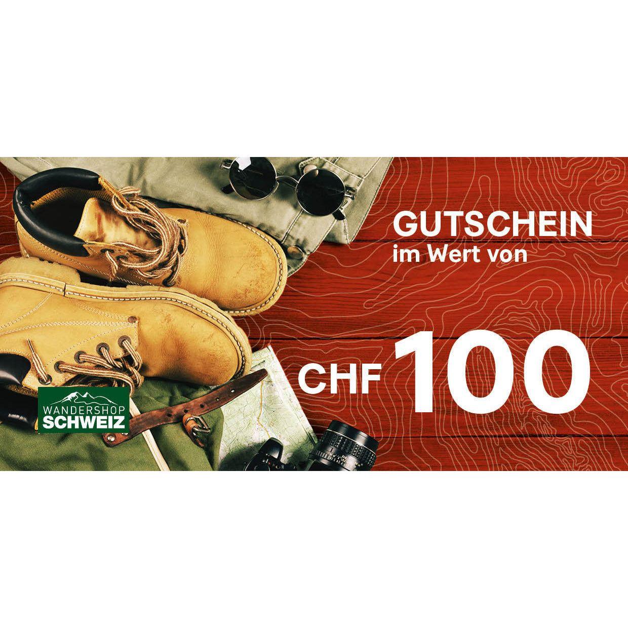 Gutschein im Wert von Wandershop Schweiz 