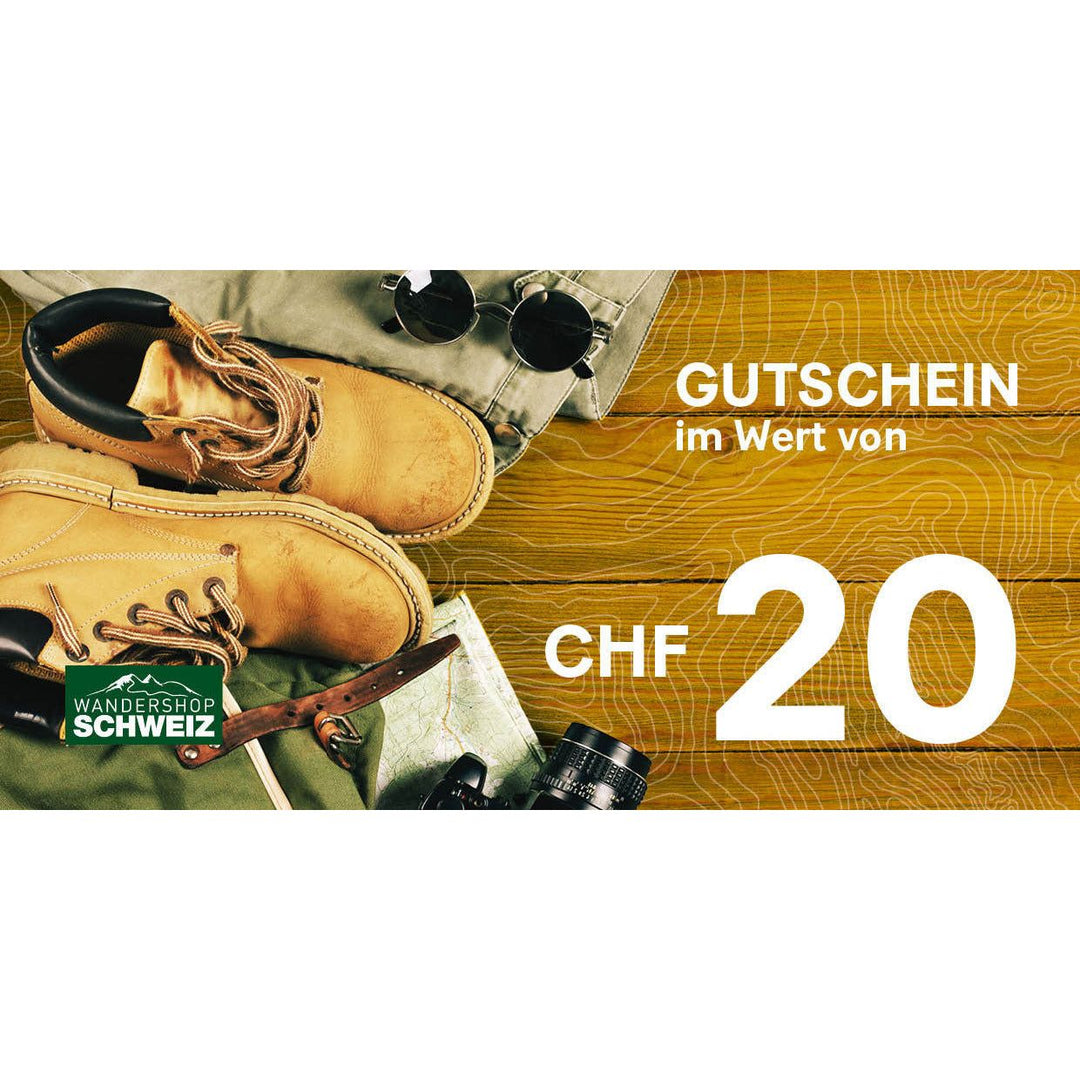 Gutschein im Wert von Wandershop Schweiz 