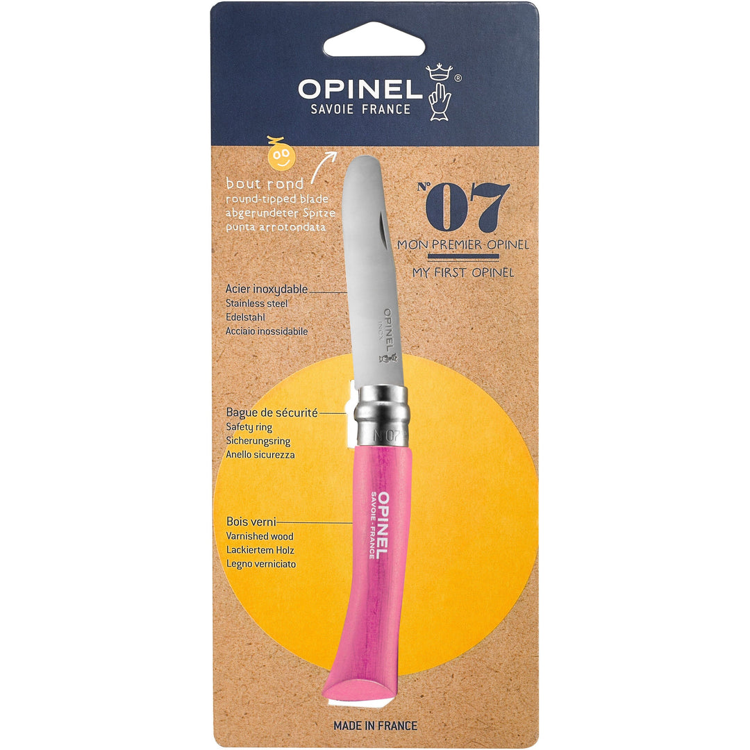 Mein erstes Opinel - Kindermesser Naturzone fuchsia 