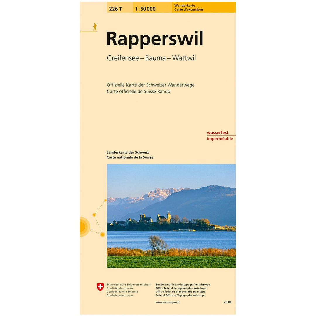 Wanderkarten Swiss Topo 1:50000 Wanderkarten Swisstopo 226T Rapperswil 