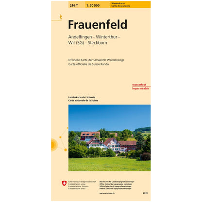 Wanderkarten Swiss Topo 1:50000 Wanderkarten Swisstopo 216T Frauenfeld 
