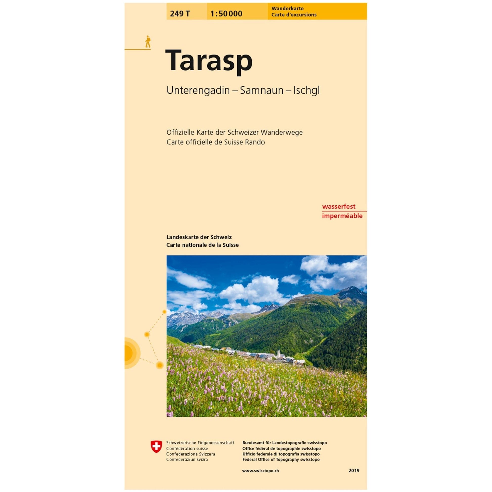 Wanderkarten Swiss Topo 1:50000 Wanderkarten Swisstopo 249T Tarasp 