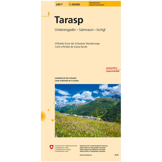 Wanderkarten Swiss Topo 1:50000 Wanderkarten Swisstopo 249T Tarasp 