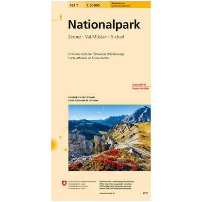 Wanderkarten Swiss Topo 1:50000 Wanderkarten Swisstopo 459T Nationalpark 