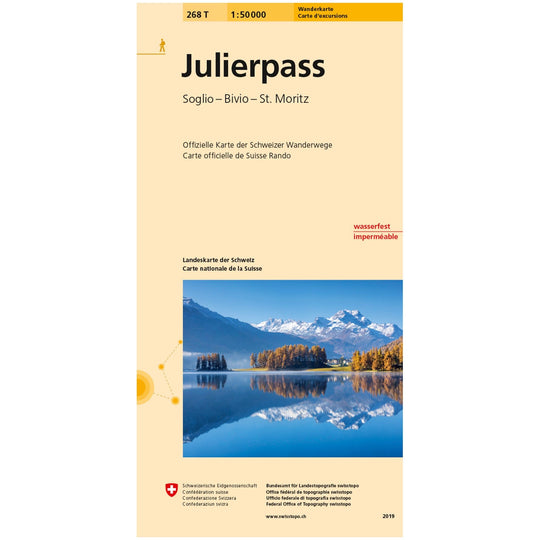 Wanderkarten Swiss Topo 1:50000 Wanderkarten Swisstopo 268T Julierpass 