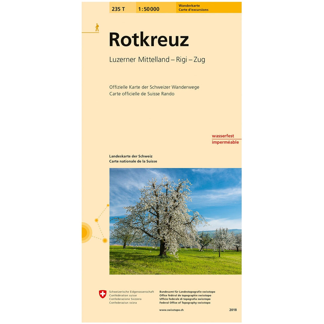 Wanderkarten Swiss Topo 1:50000 Wanderkarten Swisstopo 235T Rotkreuz 